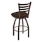 Holland Bar Stool Co 30" Swivel Bar Stool, Bronze Finish, Rein Coffee Seat 41030BZ025 - alternate 3